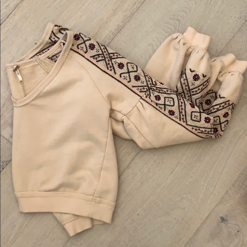 Free people Cropped Sweater